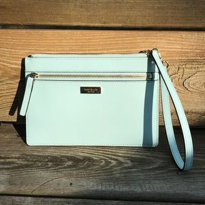 Kate Spade- Light blue wristlet